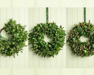 Three ways to make a natural festive wreath